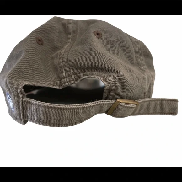 SOLD**Life Is Good Unisex Hat Brown Strapback Buckle Wave Beach Logo Cotton Cap - Picture 4 of 4